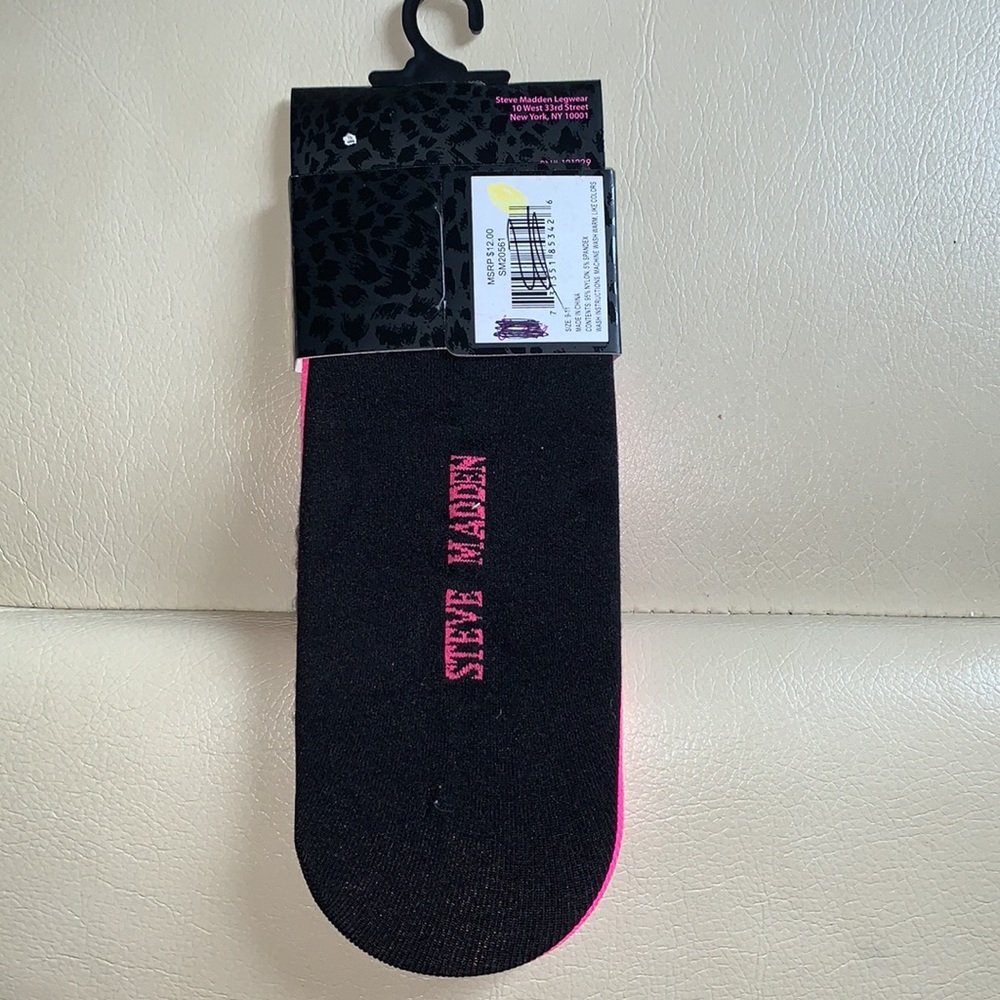 *3 for $25* Steve Madden 2pk ultra low footies Size L 9-11 NWT - Picture 2 of 4
